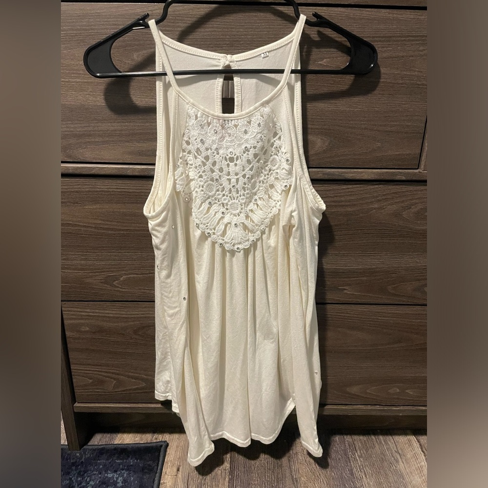White Long Sleeve Dance Top